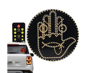 Générique Lumière Led Pour Doigt Et Signe De La Main De Voiture, Main Doigt D'honneur Led Voiture Avec Télécommande, Signe Fenêtre Arrière Conception Doigts Pour SUV, Hommes, Camion, Voitures