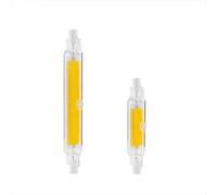 Générique Lumière LED R7S dimmable, 78mm 118mm Ampoule COB 15W 30W 50W Tube en Verre céramique R7S Spot de Remplacement halogène Bombillas,Warm White,78mm 15w
