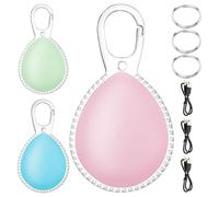 Générique Lumière Pour Chien - Clip De Collier | 2,44 Pouces LED Rechargeable | Veilleuse De Sécurité Étanche En PVC Avec 3 Modes, Lampe De Visibilité Pour Promenade Et Course