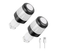 Générique Lumières de Guidon de Scooter électrique Rechargeables par USB, Clignotants étanches, extrémité de Tige, Voyant d ' Avertissement de sécurité, vélo Rechargeable USB