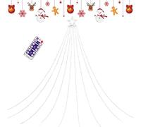 Générique Lumières De Noël Solaires Extérieur,3,35 m LED Étanche | Guirlandes Solaires Extérieures Imperméables,Pour Jardin Allée Patio Porche Arbre Salon Fête de