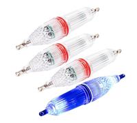 Générique Lumières de pêche,Quatre Pièces Lampe Leurre À Appât Haute Luminosité - Lumière De Pêche LED - Destiné Rivières Plein Air Berges De Lac EPeu Profondes Douces Et