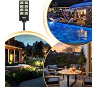 Générique Lumières Solaires Pour Allées - Lampe LED avec Télécommande | Lumières Solaires à Détecteur de Mouvement Sécurité Extérieure - Pour Jardin Clôture Porche Pelouse Allée Paysage