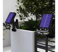 Générique Lumières Solaires pour Clôture | Lumières Solaires à Clip pour Jardin | Lanterne avec Détecteur de Mouvement pour Jardin Balcon Allée Terrasse Piscine Camping Garage Arrière-Cour