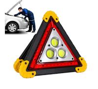 Générique Lumières Triangle LED pour Voitures - Triangles De Sécurité Routière Rechargeables avec Éclairage | Signalisation Portative Reflechissante Visible - pour Véhicule Automobile