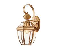 Générique Luminaire Mural Applique Murale En Verre Imperméable En Laiton Doré pour Couloir Chambre à Coucher Lampe Murale Style Campagne pour Escaliers Cour