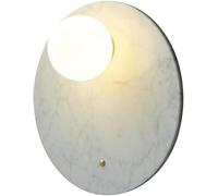 Générique Luminaire Mural Applique Murale LED Moderne En Marbre Et Pierre Abat-Jour Rond Style Moyen-Âge pour Salle de Bain Hôtel Salon Chambre à Coucher