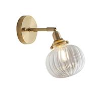 Générique Luminaire Mural Applique Murale Moderne de Style Ferme Style Industriel Vintage 1 Ampoule En Verre pour Cuisine Salon Couloir Chevet Chambre à Coucher Coiffeuse