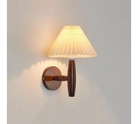 Générique Luminaire Mural Applique Murale Plissée En Forme de Crème pour Une Chambre à Coucher Ou Un Salon.