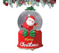 Générique Luminous Snow Globes, Christmas Crystal Ball Music Box with LED Light, Holiday Desktop Ornaments for Holiday Desktop Ornaments Living Room Bedroom Table Shelf Lockers Bookshelves