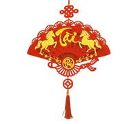 Générique Lunar Keepsake - Asian Figurine for Souvenirs | Lightweight Polished with Silk Cord & Traditional Artistic Pattern for Doors, Mantels, Balconies and Festive Party Backdrops