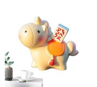 Générique Lunar New Year Horse Statue - Figurine for Prosperity Display | Resin Sculpture with Handcrafted Texture, Tabletop Ornament Enhancing Home Office Festival Decoration