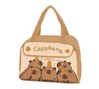 Générique Lunch Bag, Cute Capybara Pattern Lunch Tote, Leak-Proof Portable Food Holder for School, Work, Beach, Picnic, Travel, Kids, Teens, Men, Adult, Boys, 11.42x9.25x6.1 inches