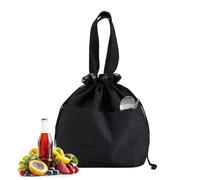 Générique Lunch Bag, Insulated Food Container, Canvas Tote with Handle, Front Pockets Design, Thermal Interior, Lightweight and Reusable, Easy to Carry, Perfect for Students, Teachers, Kids, Office
