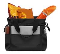 Générique Lunch Bag, Tote Handbag, Black Reusable Drawstring Insulated Lunch, Thermal Food Storage for Men Women, Workers, School,Travel, Hiking, Fishing, Picnic, Barbecue, and Daily