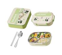 Générique Lunch Box - 304 Stainless Steel | Capybara Panda Compartment Lunch Kit | Storage Containers Snack Holder With Utensils For Home Office School Camping Travel Fishing