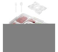 Générique Lunch Box Containers, Chilled Box, 12.6x9.84x3.7 Inches, Platter Organizer, Ice Pack Storage Tray Holder for Fridge, Road Trip, Candy, School, Travel, Outdoor, Camping, Beach, Work, Fruits