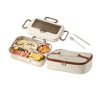 Générique Lunch Box Insulated, Large-Capacity Portable Meal Storage Container, Dependable Spill Prevention, Thermal Food Case, Durable Travel Lunch Holder, For Camping, Picnic, 7.48x3.15x10.24 Inches