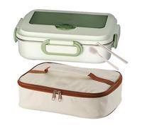 Générique Lunch Box Insulated, Large-Capacity Portable Meal Storage Container, Dependable Spill Prevention, Thermal Food Case, Durable Travel Lunch Holder, For Camping, Picnic, 7.48x3.15x10.24 Inches