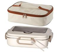 Générique Lunch Box Insulated, Portable Meal Storage Container, Consistent Heat Maintenance, Large-Capacity For School, Work, Travel, And Daily Meal Prep, 7.48x3.15x10.24 Inches