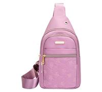 Générique Lunch Pour Hommes Yéti Robuste sac à bandoulière de randonnée, Bakpack avec trou pour écouteurs, bandoulière, sac corporel pour Grands Lunch En (Pink, A)