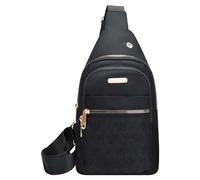 Générique Lunch Pour Hommes Yéti Robuste sac à bandoulière de randonnée, Bakpack avec trou pour écouteurs, bandoulière, sac corporel pour Grands Lunch En (Black, A)