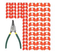 Générique Lunes Anti -Caught Poultry - Lunettes Configuration Gallines Accessoire Gallo Phéanrie | Parabes avec un clip d'assemblage rapide utile pour une gestion sûre de l'allumination de la clôture