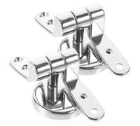 Générique Lunette de Toilette Clipsable sans Vis Charnière de Siège de Toilette Réglable en Acier Inoxydable et Accessoires de Fixation pour Remplacement Silencieux