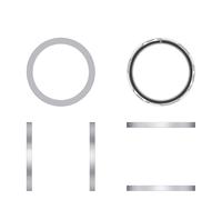 Générique Lunette pour Nothing CMF Watch Pro 2, Smartwatch Metal Bezel Case, Flat Model Scratch-Resistant Replacement Hard Case (Gris)