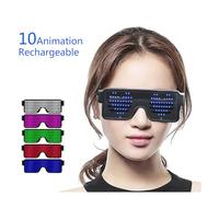 Générique Lunettes à LED - Lunettes Lumineuses qui Brillent | Accessoires Photo pour Ados et Adultes lors de Fêtes Festivals Carnavals et Rassemblements