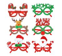 Générique Lunettes À Paillettes De Noël,Style Cartoon Du Père Noël | 2025 Modèle De Lunettes Cartoon Renne De - Pour Les Hommes Et Les Femmes Accessoires De Carnaval Nouvel An Festival D'Hiver