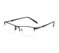 Générique Lunettes anti-lumière bleue pour ordinateur,monture rectangulaire demi-cerclée idéales pour la télévision les téléphones les écrans numériques la lecture et les jeux vidéo(LE NOIR,+0.75)