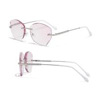 Générique Lunettes De Lecture Carrées Pour Femmes Lunette Anti-Lumière Bleue Avec Charnières À Ressort Pour Ordinateur Etui Inclus(Argent,0)
