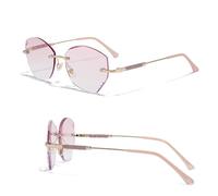 Générique Lunettes De Lecture Carrées Pour Femmes Lunette Anti-Lumière Bleue Avec Charnières À Ressort Pour Ordinateur Etui Inclus(Or,2.5)