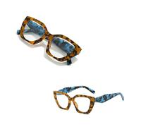 Générique Lunettes De Lecture | Lecteurs Stylés En Forme | Lunettes Pour Lire Léger Et RésistantHommes, Femmes, Unisexe | Charnières À Ressort(Brun,2.5)
