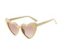 Générique Lunettes de Love Heart, Lunettes de couleur teintées transparentes, de colorées pour les festivals, les fêtes et la vie quotidienne