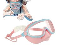 Générique Lunettes de natation avec cache-nez,Masque Anti-Buée À Vision Large Avec Bouchons Auriculaires - Lunettes Natation | Pour garçons et filles de 4 à 16 ans, eau, plage, été, piscine,