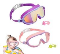 Générique Lunettes De Natation Enfant | Accessoires Piscine Lunettes Baignade - Anti-Buée Étanche avec Pince-Nez Protection contre les UV pour Plongée Snorkeling Plage Piscine Été Filles Garçons