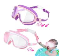 Générique Lunettes de Natation - Lunettes de Piscine pour Nager,Anti-Buée Étanche avec Pince-Nez Protection contre les UV pour Plongée Snorkeling Plage Piscine Été Filles Garçons