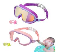 Générique Lunettes de Natation,Lunettes de Piscine pour Nager - Anti-Buée Étanche avec Pince-Nez Protection contre les UV pour Plongée Snorkeling Plage Piscine Été Filles Garçons