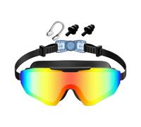 Générique Lunettes de Natation,Masque À Large De Vision Avec Pince-Nez Et Bouchons D'Oreilles - Lunettes Aquatiques,pour sports nautiques plongée snorkeling plage piscine vacances