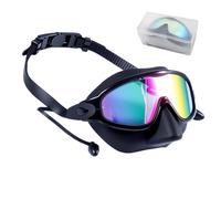 Générique Lunettes de natation pour | Anti-buée, vision large, protection UV, avec cache-nez et bouchons d'oreilles | Masque de Natation Enfant | Pour la plage, la baignade, le