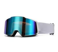 Générique Lunettes de neige anti-buée avec bandeaux réglables, plaquette de nez souple, texture, adaptées hommes, femmes, skieurs, snowboarders, lunettes de neige à lentille