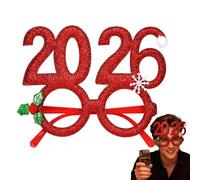 Générique Lunettes De Noël Drôles,2026 Accessoires De Déguisement - Lunettes De Déguisement Festif,Pour Ados Dîner Bureau Chant Noël Rassemblement Familial Événement Thème Parade Fêtes