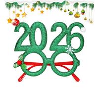 Générique Lunettes De Noël Pour,2026 Accessoires de Photomaton | Lunettes Pour Photomaton,Pour Ados Adultes Hôtes Invités Bureau Dîner Chant De Noël Événement À Thème Parade De Fêtes