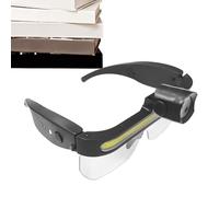 Générique Lunettes De Protection Avec Lumières | 2 Modes Lunettes De Travail | Protecteurs Oculaires - Pour Hommes Et Femmes Construction Laboratoire Tâches Sous Capot Espaces De Travail