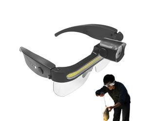 Générique Lunettes de Sécurité LED pour Hommes,2 Modes Lunettes De Travail | Protecteurs Oculaires | Pour Hommes Et Femmes Construction Laboratoire Tâches Sous Capot Espaces De Travail