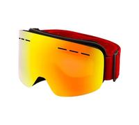 Générique Lunettes de Ski Masque Verres Polarisés Cadre Flexible Double Protection Anti Buée Ajustable Adaptées Aux Sports d'hiver Aventures Extérieures Loisirs, Cadre Rouge