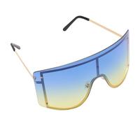 Générique Lunettes de Soleil Fantaisie Bleu Unisexe Structure Robuste et Légère en PC et Métal pour Activités en Plein Air et Décoration de Vêtements