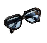 Générique Lunettes de soleil polygonales, monture ronde unique, accessoire élégant, résistant rayures, pour la mode quotidienne, monture ronde